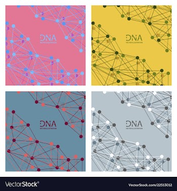 Scientific genetic engineering and biotechnology vector image