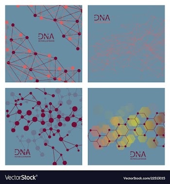 Scientific genetic engineering and biotechnology vector image