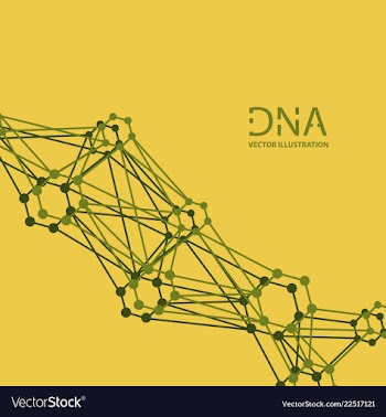 Scientific genetic engineering and biotechnology vector image