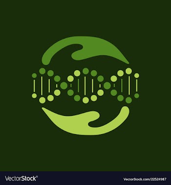 Scientific genetic engineering and biotechnology vector image