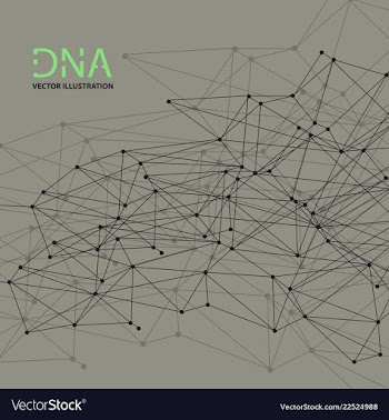 Scientific genetic engineering and biotechnology vector image
