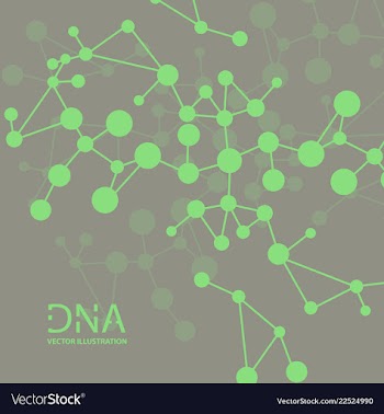 Scientific genetic engineering and biotechnology vector image