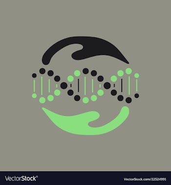 Scientific genetic engineering and biotechnology vector image