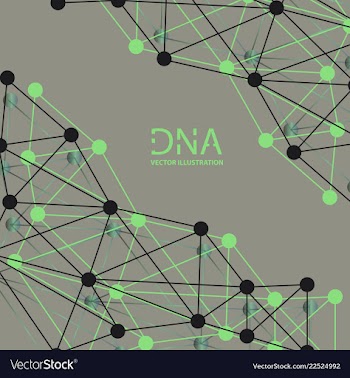 Scientific genetic engineering and biotechnology vector image