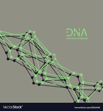 Scientific genetic engineering and biotechnology vector image