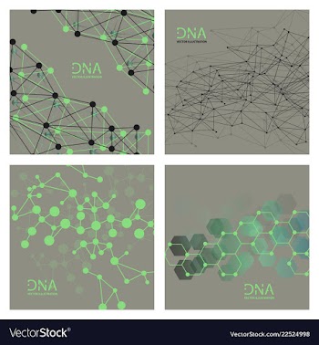 Scientific genetic engineering and biotechnology vector image