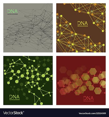 Scientific genetic engineering and biotechnology vector image