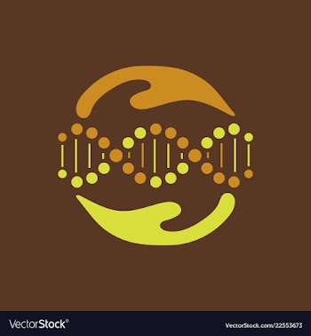 Scientific genetic engineering and biotechnology vector image