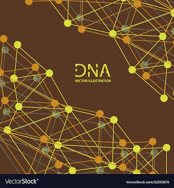 Scientific genetic engineering and biotechnology vector image