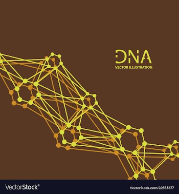 Scientific genetic engineering and biotechnology vector image