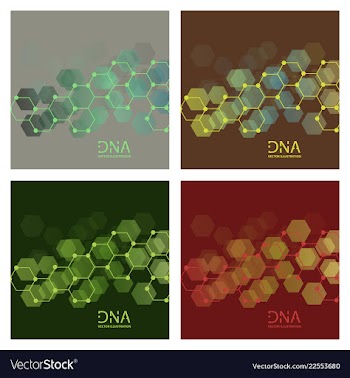 Scientific genetic engineering and biotechnology vector image