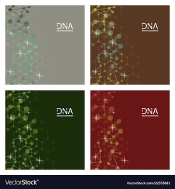 Scientific genetic engineering and biotechnology vector image