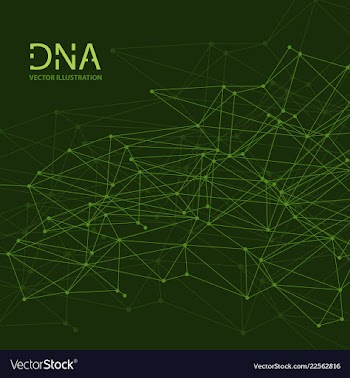 Scientific genetic engineering and biotechnology vector image