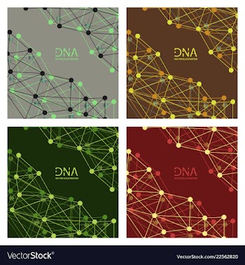 Scientific genetic engineering and biotechnology vector image
