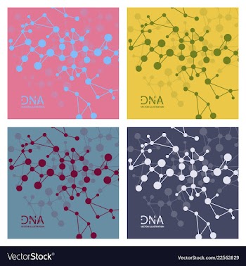 Scientific genetic engineering and biotechnology vector image