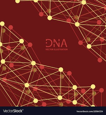 Scientific genetic engineering and biotechnology vector image