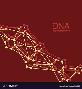Scientific genetic engineering and biotechnology vector image