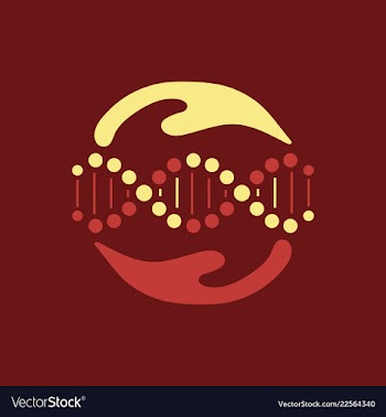 Scientific genetic engineering and biotechnology vector image