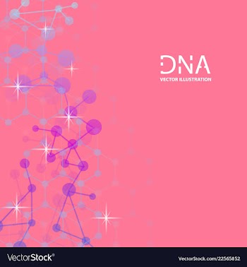 Scientific genetic engineering and biotechnology vector image