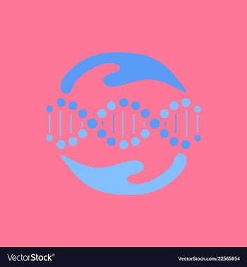 Scientific genetic engineering and biotechnology vector image