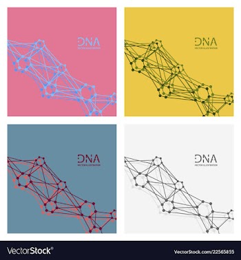 Scientific genetic engineering and biotechnology vector image