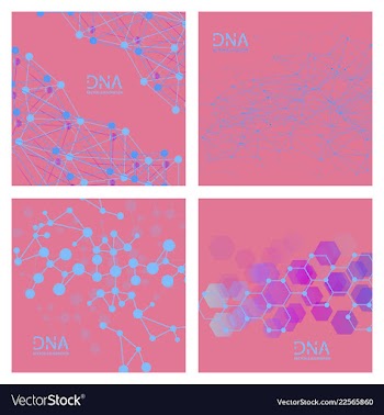 Scientific genetic engineering and biotechnology vector image