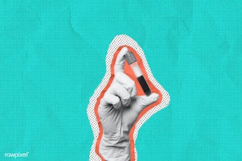 Scientist hand holding a blood test tube on a green background | Free  illustration - 2316041