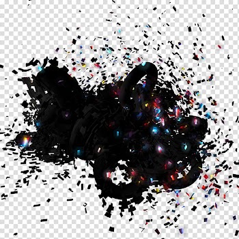 SciFi Render , multicolored abstract painting transparent background PNG clipart