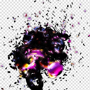SciFi Render , multicolored abstract transparent background PNG clipart