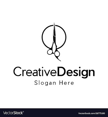 Scissor equipment icon creative business logo vector image