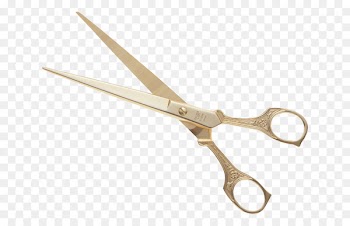 Scissors Hair-cutting shears Clip art - Golden Scissors 