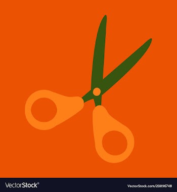 Scissors icon web design element vector image