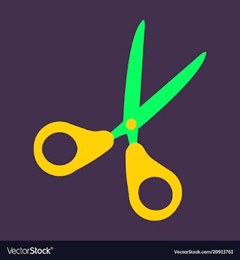 Scissors icon web design element vector image