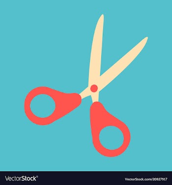 Scissors icon web design element vector image