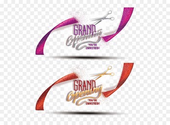 Scissors Opening ceremony Ribbon - Ribbon and scissors 