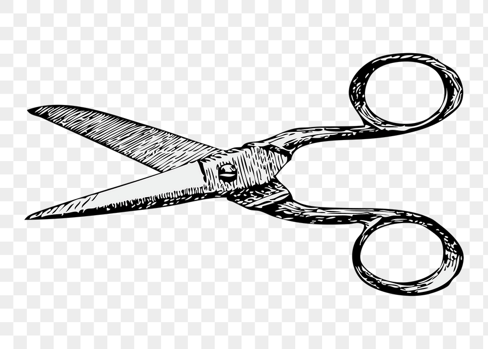 Scissors png sticker, tool vintage | Free PNG - rawpixel