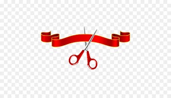 Scissors Ribbon Opening ceremony Clip art - Vector ribbon cutting 