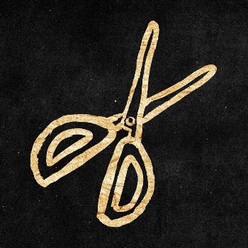 Scissors sticker, gold aesthetic doodle | Free PSD Illustration - rawpixel