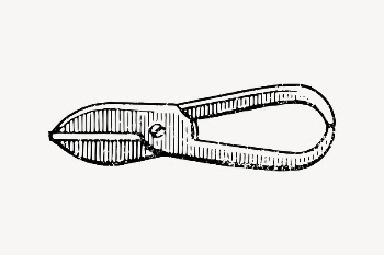 Scissors tool clipart, vintage illustration | Free Vector Illustration - rawpixel