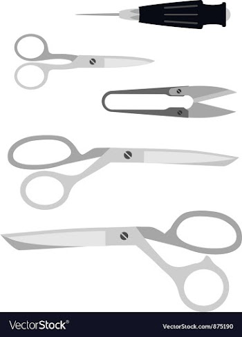  					Scissors vector image														