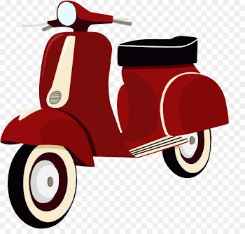 Scooter Motorcycle helmet Vespa - Vector car battery 