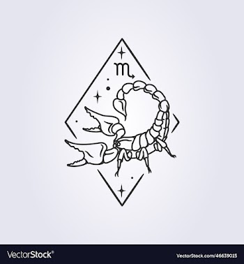 scorpio zodiac astrology horoscope line art