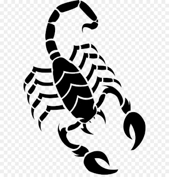Scorpion Drawing Clip art - Scorpion tattoo silhouette PNG 