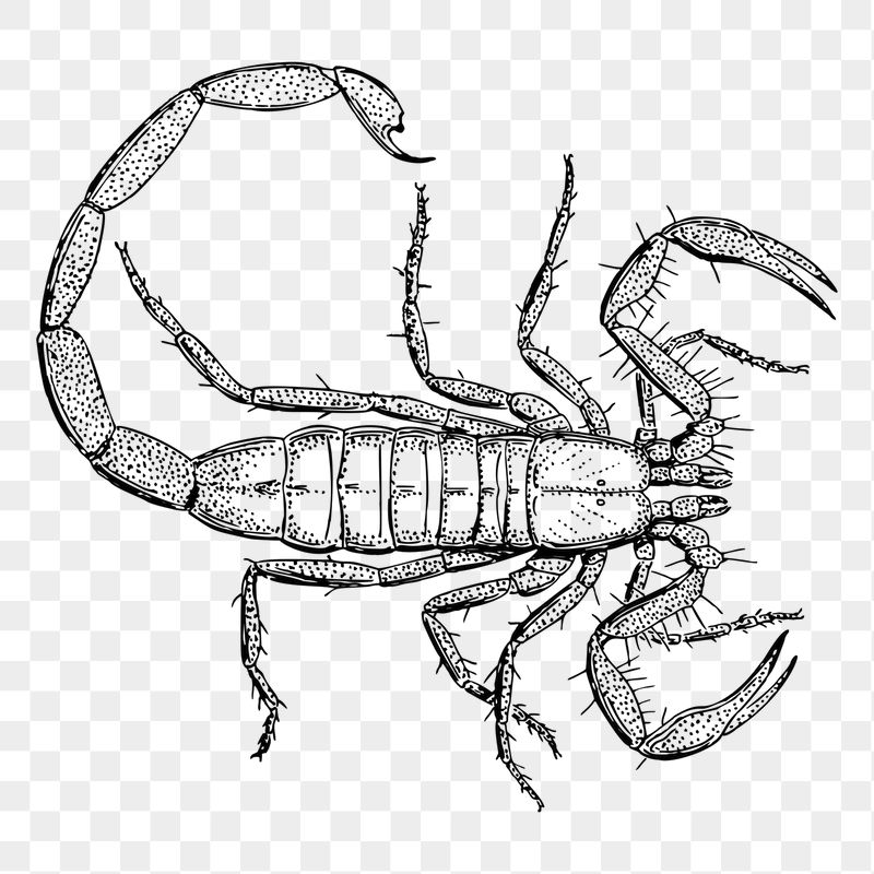 Scorpion png sticker illustration, transparent | Free PNG - rawpixel