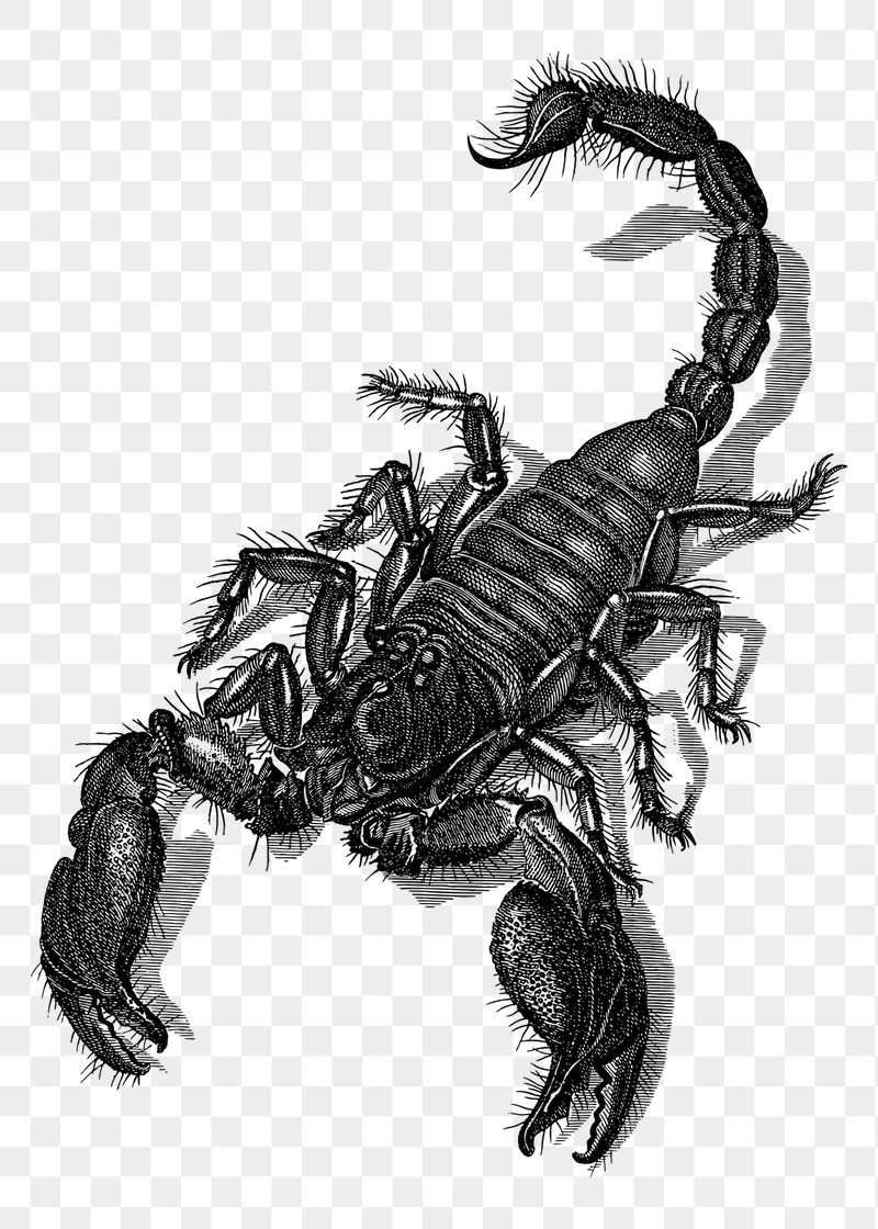 Scorpion png sticker illustration, transparent | Free PNG - rawpixel