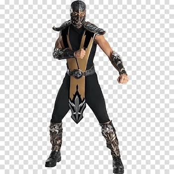 Scorpion Sub-Zero Raiden Mileena Costume, Scorpion transparent background PNG clipart