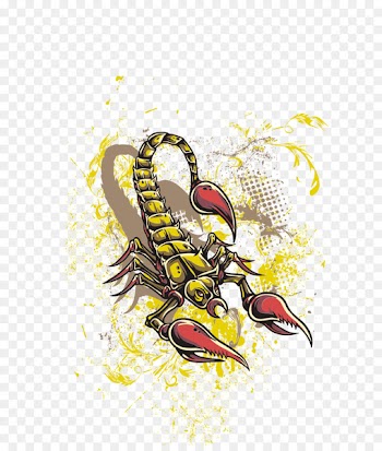Scorpion T-shirt Iron-on Embroidered patch Vector graphics - adobe poster 