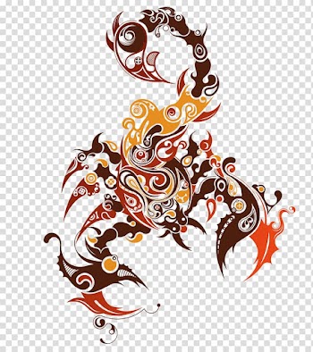 Scorpion Zodiac Astrological sign Capricorn, Abstract creative animals transparent background PNG clipart