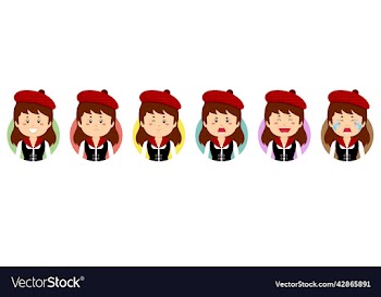 scotland avatar with various expression