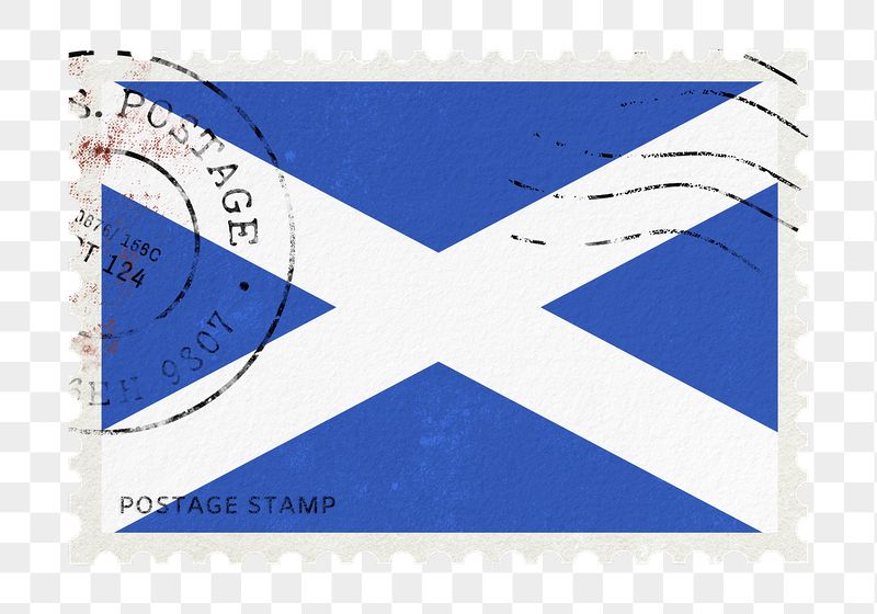 Scotland flag png post stamp | Free PNG - rawpixel